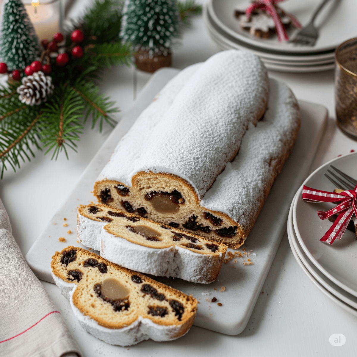 Weihnachtsgeb&auml;ck: Christstollen